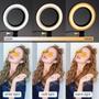 Imagem de Ring Light Anel Luz Led 26cm + Mini tripé Controle bluetooth Selfie Vídeos Make Blog