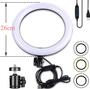 Imagem de Ring Light Celular Anel Luz Led Selfie Iluminador Hing Braço