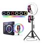 Imagem de Ring Light Colorida Rgb 30 Cm + Tripé 2M