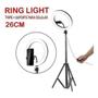 Imagem de Ring Light Completo Iluminador 26Cm + Tripé 2Metros