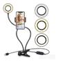 Imagem de Ring Light De Mesa Iluminador Led Com Suporte Celular Pronto