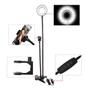 Imagem de Ring Light De Mesa Iluminador Led Com Suporte Celular Selfie