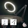 Imagem de Ring Light Flexível Luz Led Usb Com Suporte Articulado De Mesa Estúdio Make Youtuber Aula