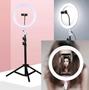 Imagem de Ring Light Iluminador 10" 26Cm Selfie Makeup Blogueira Tripé DE 1.60 metros  Luz Led