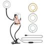 Imagem de Ring Light Iluminador Circulo Led De Mesa Com Clip On 360