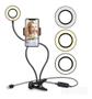 Imagem de Ring Light Iluminador Circulo Led De Mesa Com Clip On 360