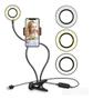 Imagem de Ring Light Iluminador Circulo Led De Mesa Com Clip On 360