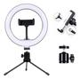 Imagem de Ring Light Iluminador Led 20cm 8 Polegadas + Tripé De Mesa