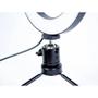 Imagem de Ring Light Iluminador Luz 16cm Com Tripé de Mesa Para Fotos e Vídeos P C/ MINI TRIPE