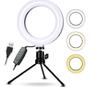 Imagem de Ring Light Iluminador Luz Led Selfie Tripé Mesa