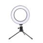 Imagem de Ring Light Led 6 Polegadas Com Tripé Mesa + Dimer Cores