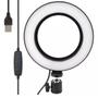 Imagem de Ring Light Led Mesa Iluminador Estúdio Tripé 6 Polegada