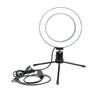 Ring Light Led Mesa Iluminador Pequena Tripé 6 Polegada 16cm - PONTO DO NERD Imagem de Ring Light Led Mesa Iluminador Pequena Tripé 6 Polegada 16cm