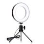 Imagem de Ring Light Led Mesa Iluminador Pequena Tripé 6 Polegada 16Cm