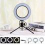 Imagem de Ring light led selfie 8" com tripé luz p celular blogueira foto