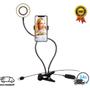 Imagem de Ring Light Led Selfie multilaser c/suporte para celular/mesa