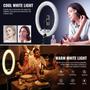 Imagem de Ring Light LED SH de 19 Polegadas com Tripé de 2,5m - Iluminação para Selfie