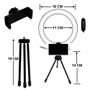 Imagem de Ring Light Mesa 6 Polegadas - Iluminador de Tripé com Suporte