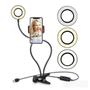 Imagem de Ring Light Profissional + Suporte Celular Selfie Luminaria Abajur