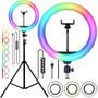 Imagem de Ring Light Rgb 10 Polegadas Com Tripé 2M