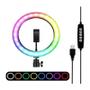 Imagem de Ring Light Rgb Colorida 12 Polegadas Led 30Cm + Tripé 2M