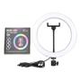 Imagem de Ring Light Rgb Colorida 26 Centimetros Led + Tripé 2.10 M