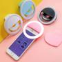 Imagem de Ring Light Selfie Led Luz Flash Para Celular Smartphone Notebook Maquiagem Recarregável USB