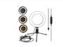 Ring light tripe mesa iluminador de luz de led live selfie make Imagem de Ring light tripe mesa iluminador de luz de led live selfie make