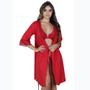 Imagem de Robe Curto Com Renda Vellfer VF-45 Microfibra