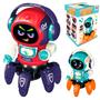 Imagem de Robô Aranha Dançarino Dacing Robo DJ Som Luz Brinquedo Menino Dm Toys