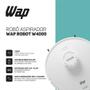 Robô Aspirador de Pó WAP Robot W4000 48W Com Base SelfCleaning Branco e Turquesa 110V Imagem de Robô Aspirador de Pó WAP Robot W4000 48W Com Base SelfCleaning Branco e Turquesa 110V