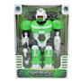 Imagem de Robô de Brinquedo com Luz e Som Verde Simula Combate