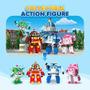 Imagem de Robocar Poli 4 Pack Poli + Âmbar + Roy + Helly Transforming Robot Toys, 4 "Tramsformable Action Figure Toy