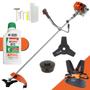 Imagem de Roçadeira Com Óleo Stihl RL430ACN-TK Tekna Á Gasolina 2T 43cc 1,7HP 9.000RPM Alta Potência e Performance Com Cabeçote Nylon e Faca de 3 Pontas Ideal Para Limpeza e Manutenção de Rodovias