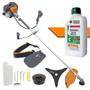 Imagem de Roçadeira Com Óleo Stihl RL520P Plus Tekna Á Gasolina 2T 52cc 2HP Máquina Lateral de Cortar Grama Completa com Lâmina 3 Pontas + Carretel de Nylon