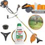 Imagem de Roçadeira Lateral Com Óleo Stihl 2T RL520-P Plus Tekna Á Gasolina 2T 52cc 2HP 10.000RPM Alta Potência e Performance Com Cabeçote Nylon e Faca de 3 Pontas