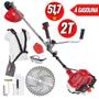 Imagem de Roçadeira Lateral Kawashima KW5200L 12000 Rpm 52cc Com Motor M5200 Linha Premium Forte e Resistente