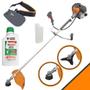 Imagem de Roçadeira Profissional Com Óleo Stihl RL520-P Plus Tekna Á Gasolina 2T 52cc 2HP de Potência Robusta e de Alta Performance Com Partida Leve e Fácil Modelo Completo Com Lâmina 3 Pontas e Cabeçote Nylon