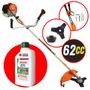 Imagem de Roçadeira Profissional Vulcan VR620H À Gasolina 2T 62cc 3HP Alta Potência + Óleo Castrol Stihl 500ml