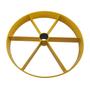 Imagem de Roda Amarela Chapa de Aço da Betoneira 400 Litros Rental Max