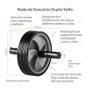 Imagem de Roda de Exercício Abdominal Dupla Vollo