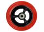 Imagem de Roda Dianteira Aro 5 Soft Roll Vermelha  Para Cadeira De Rodas ( UN ) Pronta Entrega