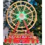 Imagem de Roda Gigante Natal Natalina Led Som Movimento Iluminaçao Luxo Cenario Musical Decoraçao Festa Mesa Casa Trabalho Enfeite Celebraçao