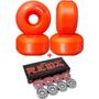 Imagem de Roda Mini Logo 52mm 101A C-Cut Red + Rolamento Red Bones