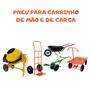 Imagem de Roda Pneu Maciço com Aro Estrela para Carrinhos Manuais  e de Carga kit com 2 unidades