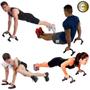 Imagem de Roda Rolo Abdominal Com Apoio Fixo Flexão +Elástico Extensor