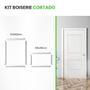 Imagem de Rodameio Boiserie Adesivo Kit Cortado Porta 60x80 E 60x40 Modelo RM61 2,3cm