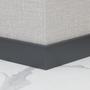 Imagem de Rodape Cinza Escuro Pvc 240X7 cm 10 Peças