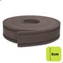 Imagem de Rodapé Moldura Autocolante Flexível 5cm Boiserie 10 mts Marrom