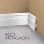 Imagem de Rodapé Poliestireno 10Cm Frisado Branco 1M Rm Decor